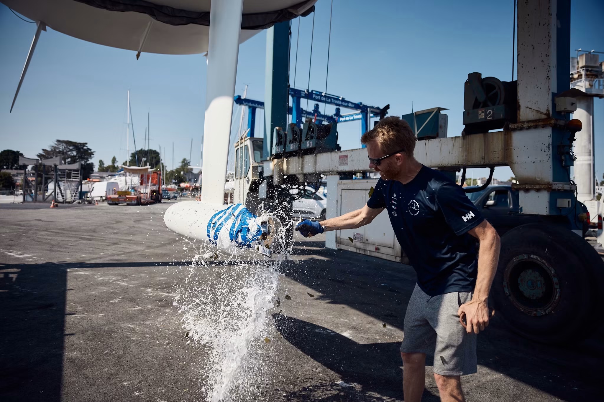 Ocean Call christening at the water